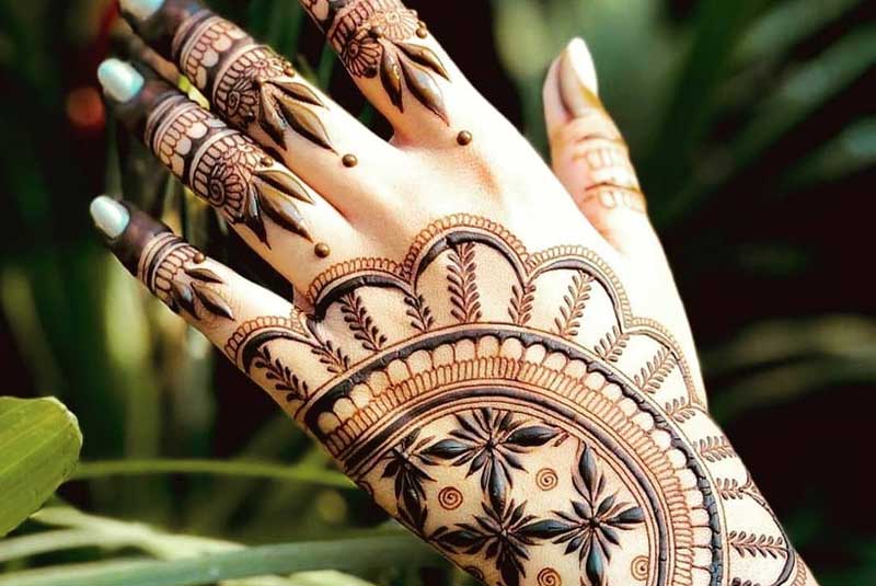 Indo-Arabic Mehndi Design