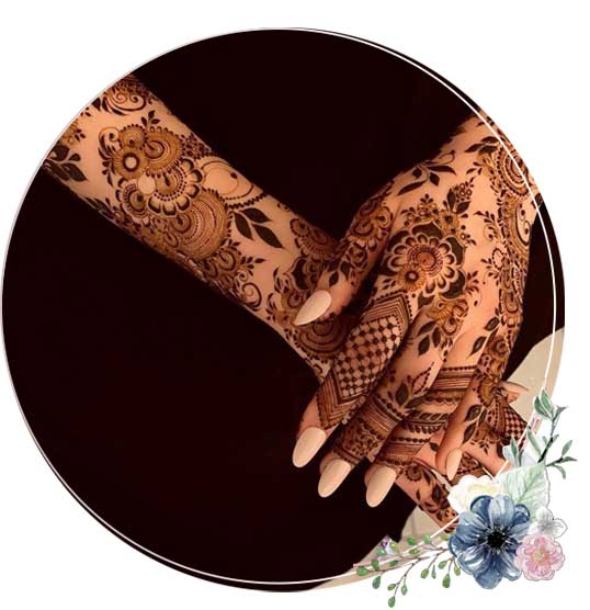 Elegant Leaf Mehndi